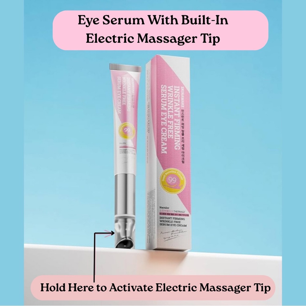 Instant Firm EYE CREAM Built-In MASSAGER SkinAwake Naculor WRINKLE-FREE Korean